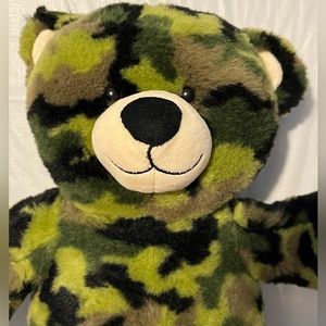 Build A Bear Camouflage Camo Bear Stuffed Plush BABW